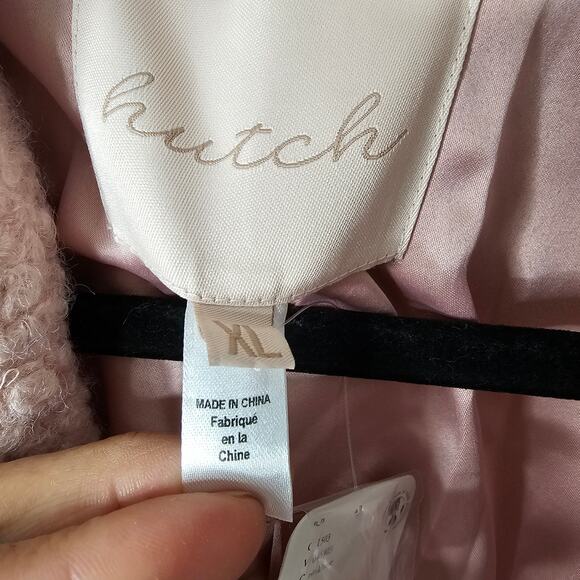 Free People HUTCH Collab Overcoat Mixed Media Fur Boucle Xlarge NWT - Picture 7 of 12